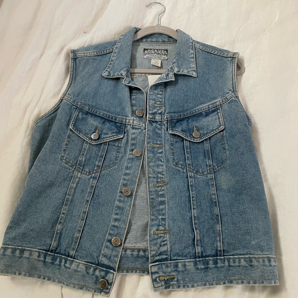 breaker jeans Jackets & Coats Vintage Jean Vest Poshmark